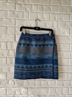 Express vintage wool wrap skirt